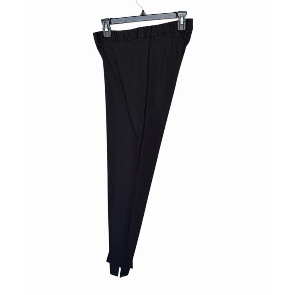 Eileen Fisher Black Stretch Twill Ankle Pants XSP Petite Pull On NWT Classic - Picture 7 of 16